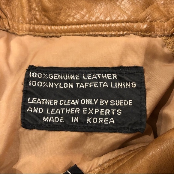 The Leather Warehouse Vintage High Waisted Tan Leather Trousers 10 - Picture 10 of 12